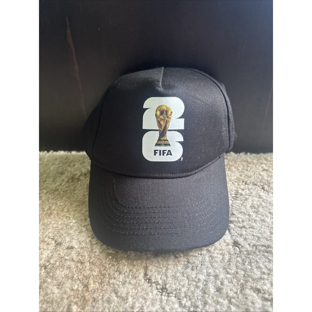 2026 FIFA World Cup Black Adjustable Hat Official Licensed Product NWT Soccer